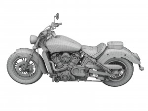 3d indian scout abs 2018 3D Model