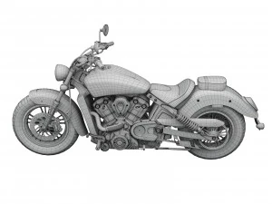 3d indian scout abs 2018 3D Model