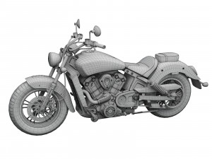 3d indian scout abs 2018 3D Model