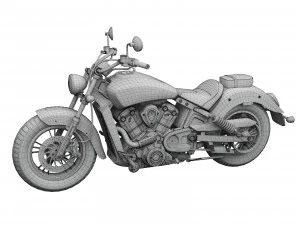 3d indian scout abs 2018 3D Model