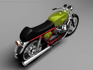 moto guzzi v7 sport 3D Model