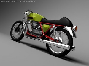 moto guzzi v7 sport Model 3D
