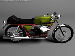 moto guzzi v7 sport Model 3D