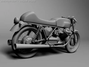 moto guzzi v7 sport 3D Model