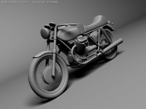 moto guzzi v7 sport Model 3D