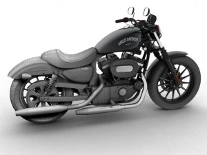 harley davidson xl883 sportster iron 2012 3D Model
