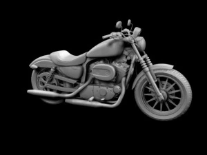 harley davidson xl883 sportster iron 2012 3D Model