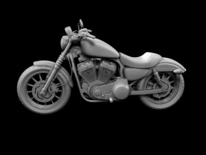 harley davidson xl883 sportster iron 2012 3D Model