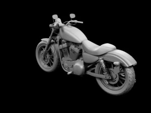 harley davidson xl883 sportster iron 2012 3D Model