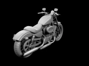 harley davidson xl883 sportster iron 2012 3D Model