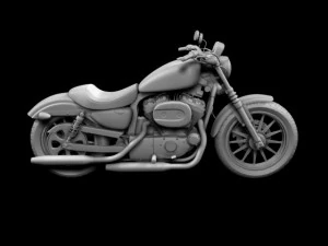 harley davidson xl883 sportster iron 2012 3D Model