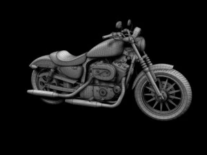 harley davidson xl883 sportster iron 2012 3D Model
