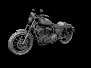 harley davidson xl883 sportster iron 2012 3D Model