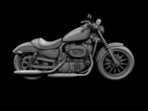 harley davidson xl883 sportster iron 2012 3Dモデル