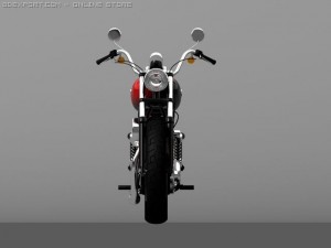 harley davidson xl883 sportster custom 2009 3D Model