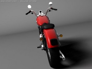 harley davidson xl883 sportster custom 2009 3D Model