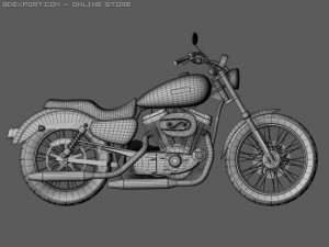 harley davidson xl883 sportster custom 2009 3D Model