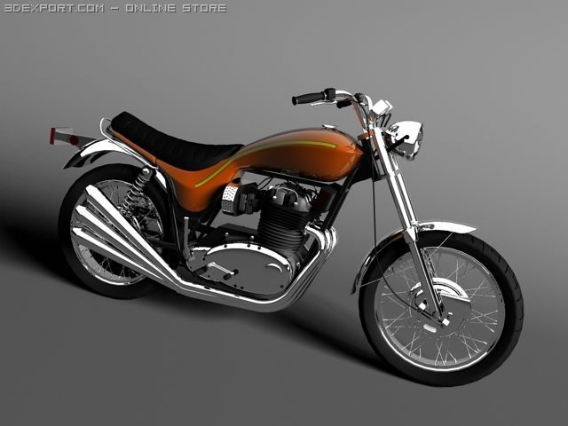triumph x75 hurricane 3D Модель .c4d .max .obj .3ds .fbx .stl .blend 