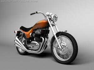triumph x75 hurricane 3D Модель