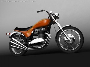 triumph x75 hurricane 3D Модель
