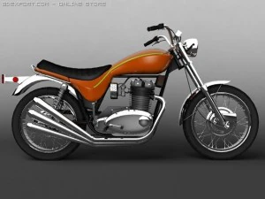 triumph x75 hurricane 3D Model