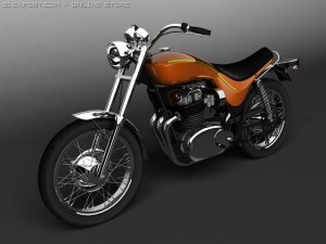 triumph x75 hurricane 3D Модель