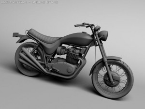 triumph x75 hurricane 3D Модель