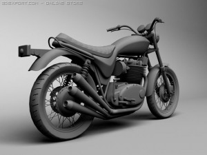 triumph x75 hurricane 3D Модель