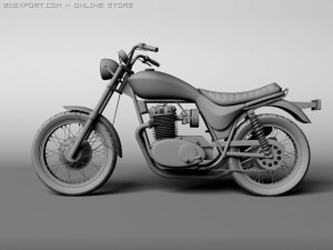 triumph x75 hurricane 3D Модель