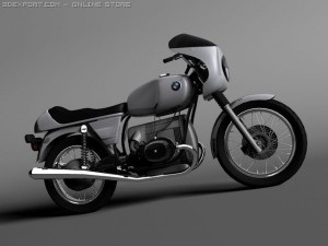 bmw r100 s 1978 3D Model