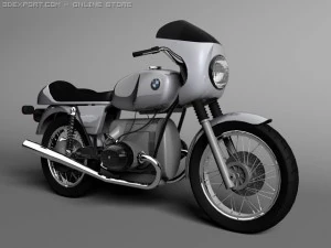 bmw r100 s 1978 3D Model