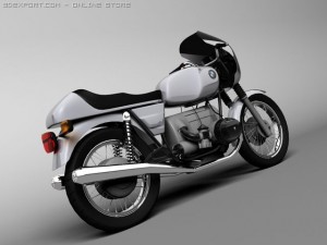 bmw r100 s 1978 3D Model