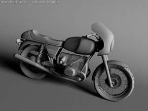 bmw r100 s 1978 3D Model
