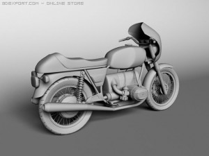 bmw r100 s 1978 3D Model