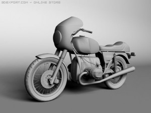 bmw r100 s 1978 3D Model