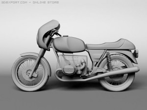 bmw r100 s 1978 3D Model