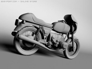 bmw r100 s 1978 3D Model