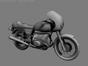 bmw r100 s 1978 3D Model