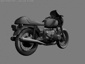 bmw r100 s 1978 3D Model