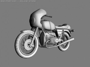bmw r100 s 1978 3D Model