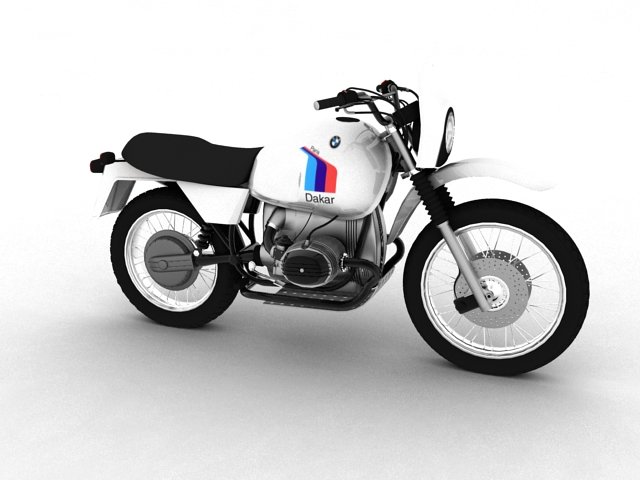 bmw r80 gs parisdakar Modello 3D .c4d .max .obj .3ds .fbx .stl .blend 