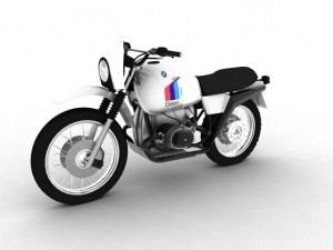 bmw r80 gs parisdakar Modello 3D