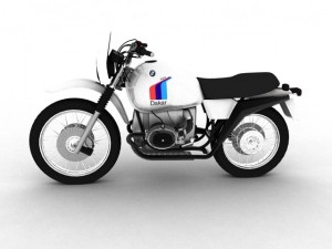 bmw r80 gs parisdakar Modello 3D