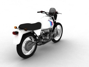 bmw r80 gs parisdakar Modello 3D