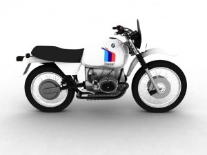 bmw r80 gs parisdakar Modello 3D