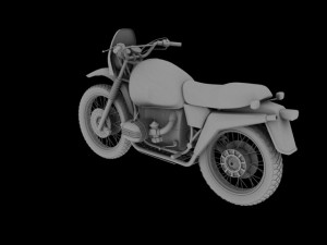 bmw r80 gs parisdakar Modello 3D