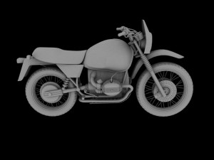 bmw r80 gs parisdakar Modello 3D