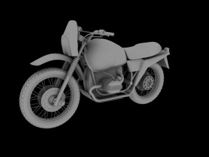 bmw r80 gs parisdakar Modello 3D