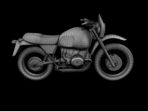bmw r80 gs parisdakar Modello 3D