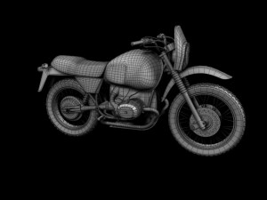 bmw r80 gs parisdakar Modello 3D